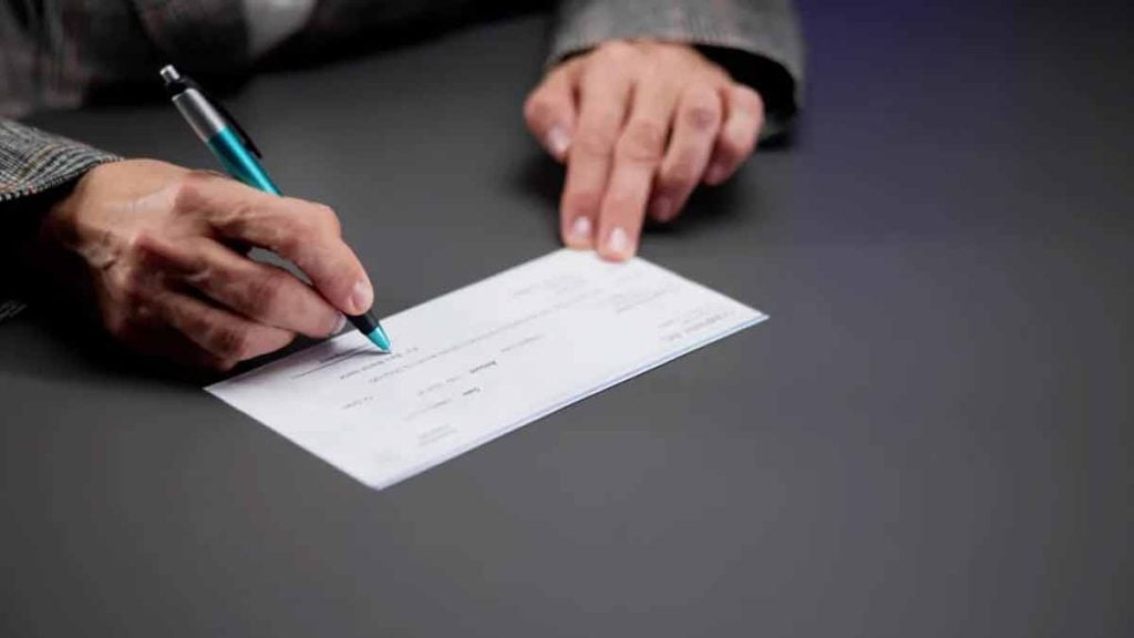 paiements par chèque